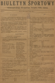 Biuletyn Sportowy Zielonogórskiego Okręgowego Związku Piłki Nożnej. R.2, 1957, nr 1