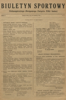 Biuletyn Sportowy Zielonogórskiego Okręgowego Związku Piłki Nożnej. R.2, 1957, nr 3