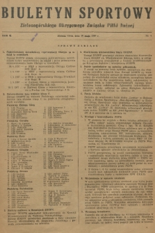 Biuletyn Sportowy Zielonogórskiego Okręgowego Związku Piłki Nożnej. R.2, 1957, nr 4