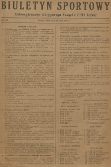 Biuletyn Sportowy Zielonogórskiego Okręgowego Związku Piłki Nożnej. R.3, 1958, nr 6