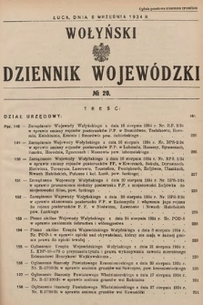 Wołyński Dziennik Wojewódzki. 1934, nr 20