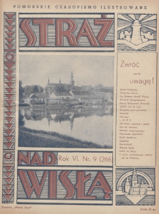 Straż nad Wisłą : pomorskie czasopismo ilustrowane : (dawniej „Młody Gryf”). 1936, nr 9