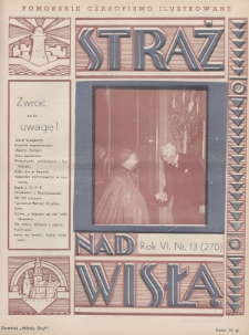 Straż nad Wisłą : pomorskie czasopismo ilustrowane : (dawniej „Młody Gryf”). 1936, nr 13