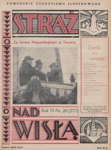 Straż nad Wisłą : pomorskie czasopismo ilustrowane : (dawniej „Młody Gryf”). 1936, nr 20