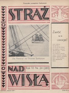 Straż nad Wisłą : pomorskie czasopismo ilustrowane : (dawniej „Młody Gryf”). 1936, nr 24