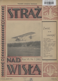 Straż nad Wisłą : pomorskie czasopismo ilustrowane : dawniej „Młody Gryf”. 1937, nr 1
