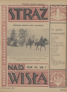 Straż nad Wisłą : pomorskie czasopismo ilustrowane : dawniej „Młody Gryf”. 1937, nr 7