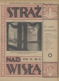 Straż nad Wisłą : pomorskie czasopismo ilustrowane : dawniej „Młody Gryf”. 1937, nr 10