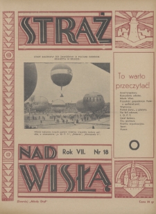 Straż nad Wisłą : (dawniej „Młody Gryf”). 1937, nr 18