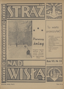 Straż nad Wisłą : (dawniej „Młody Gryf”). 1937, nr 33