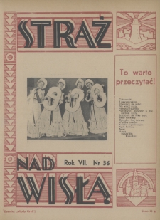 Straż nad Wisłą : (dawniej „Młody Gryf”). 1937, nr 36
