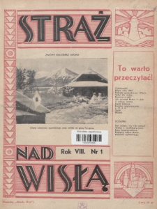 Straż nad Wisłą : (dawniej „Młody Gryf”). 1938, nr 1