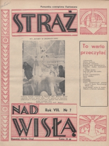 Straż nad Wisłą : pomorskie czasopismo ilustrowane : dawniej „Młody Gryf”. 1938, nr 7