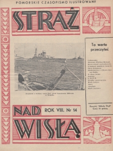 Straż nad Wisłą : pomorskie czasopismo ilustrowane : dawniej „Młody Gryf”. 1938, nr 14