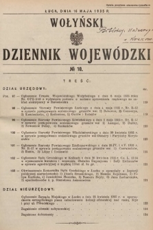 Wołyński Dziennik Wojewódzki. 1935, nr 10