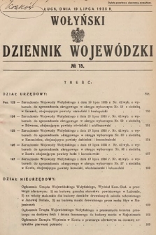 Wołyński Dziennik Wojewódzki. 1935, nr 15