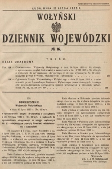 Wołyński Dziennik Wojewódzki. 1935, nr 16