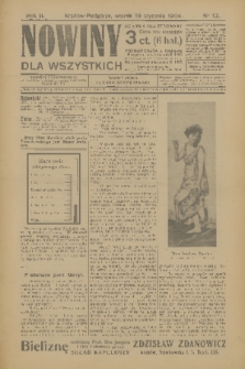 Nowiny : dziennik ilustrowany dla wszystkich. R.2, 1904, nr 13