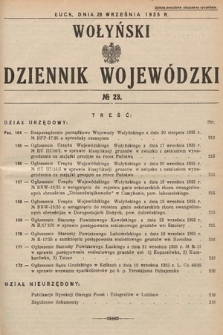 Wołyński Dziennik Wojewódzki. 1935, nr 23