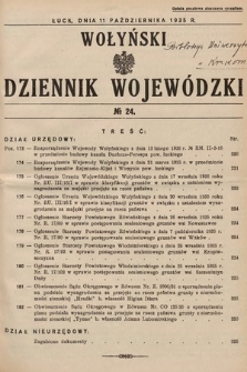 Wołyński Dziennik Wojewódzki. 1935, nr 24