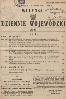 Wołyński Dziennik Wojewódzki. 1935, nr 25