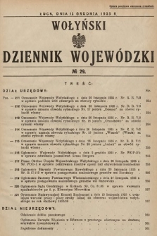Wołyński Dziennik Wojewódzki. 1935, nr 29