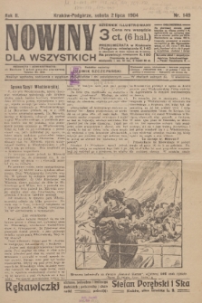 Nowiny : dziennik ilustrowany dla wszystkich. R.2, 1904, nr 149