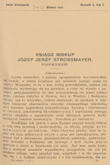 Świat Słowiański. R.1, T.1, 1905, [nr 3]