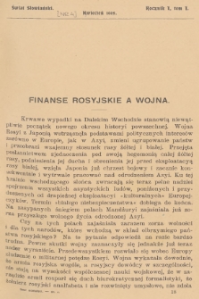 Świat Słowiański. R.1, T.1, 1905, [nr 4]