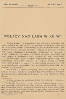 Świat Słowiański. R.1, T.2, 1905, [nr 8]