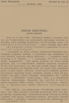 Świat Słowiański. R.2, T.2, 1906, [nr 24]