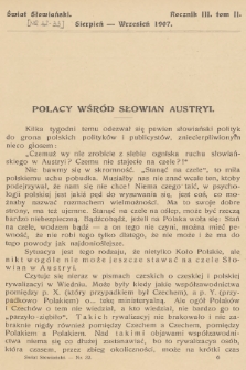 Świat Słowiański. R.3, T.2, 1907, [nr 32-33]