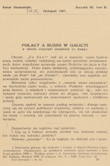 Świat Słowiański. R.3, T.2, 1907, [nr 35]