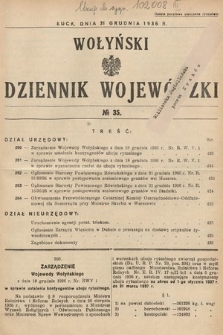 Wołyński Dziennik Wojewódzki. 1936, nr 35