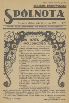 Spólnota Zagłębia Dąbrowskiego : pisemko spółdzielni spożywców Zagłębia Dąbrowskiego. 1933, nr 11