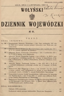 Wołyński Dziennik Wojewódzki. 1937, nr 25