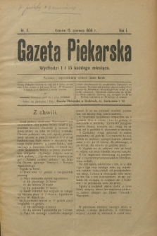 Gazeta Piekarska. R.1, 1908, nr 2