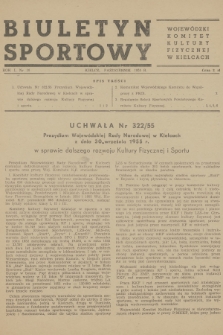 Biuletyn Sportowy. R.1, 1955, nr 10