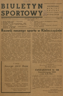 Biuletyn Sportowy. R.2, 1956, nr 1