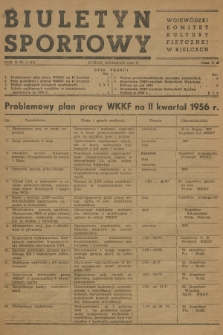 Biuletyn Sportowy. R.2, 1956, nr 4