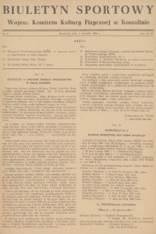 Biuletyn Sportowy Wojew. Komitetu Kultury Fizycznej w Koszalinie. 1954, nr 3