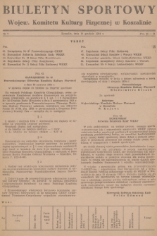 Biuletyn Sportowy Wojew. Komitetu Kultury Fizycznej w Koszalinie. 1954, nr 7