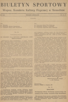 Biuletyn Sportowy Wojew. Komitetu Kultury Fizycznej w Koszalinie. 1955, nr 2