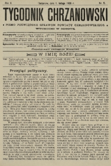 Tygodnik Chrzanowski : pismo poświęcone sprawom powiatu chrzanowskiego. R.2, 1908, nr 5