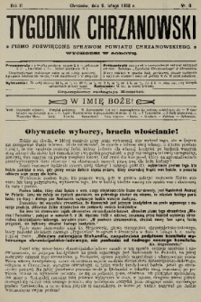 Tygodnik Chrzanowski : pismo poświęcone sprawom powiatu chrzanowskiego. R.2, 1908, nr 6