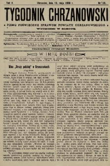 Tygodnik Chrzanowski : pismo poświęcone sprawom powiatu chrzanowskiego. R.2, 1908, nr 20