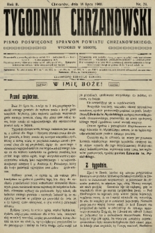 Tygodnik Chrzanowski : pismo poświęcone sprawom powiatu chrzanowskiego. R.2, 1908, nr 29