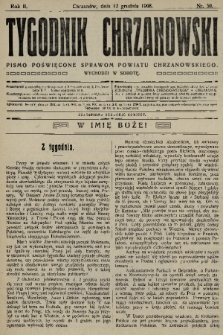 Tygodnik Chrzanowski : pismo poświęcone sprawom powiatu chrzanowskiego. R.2, 1908, nr 50