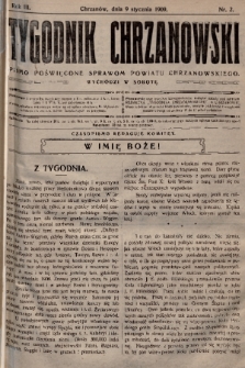 Tygodnik Chrzanowski : pismo poświęcone sprawom powiatu chrzanowskiego. R.3, 1909, nr 2