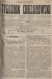 Tygodnik Chrzanowski : pismo poświęcone sprawom powiatu chrzanowskiego. R.3, 1909, nr 19